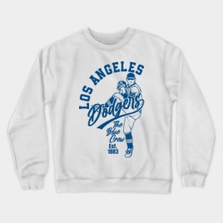 Los Angeles Dodgers By Semrawud Crewneck Sweatshirt